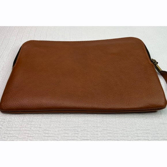 Madewell Brown Full Grain Leather Clutch Pouch BIEN - Picture 7 of 8